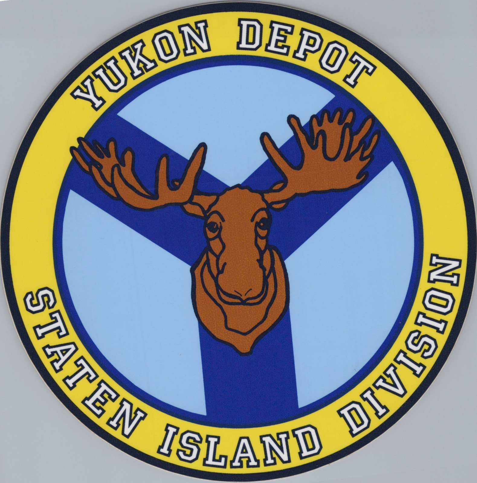 NYCTA NYC BUS DECAL STICKER YUKON DEPOT STATEN ISLAND DIVISION NY TA MTA 7.5”