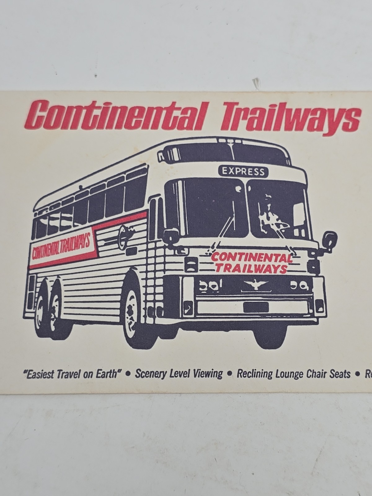 Vintage Continental Trailways Express Bus Ephemera Lot Nacogdoches TX 1971