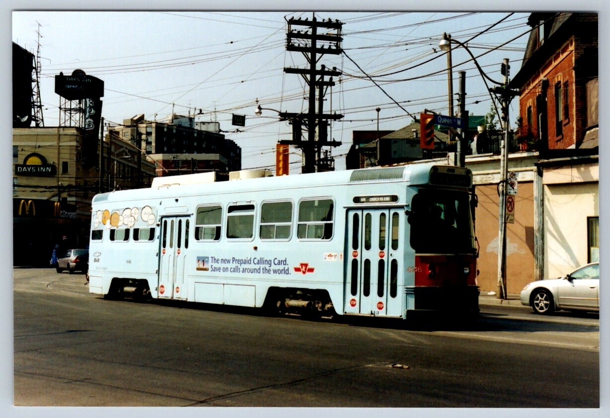TTC Streetcar #4146, ‘Bell Calling Card’ Wrap King St W Toronto, Kodak 4×6 Print