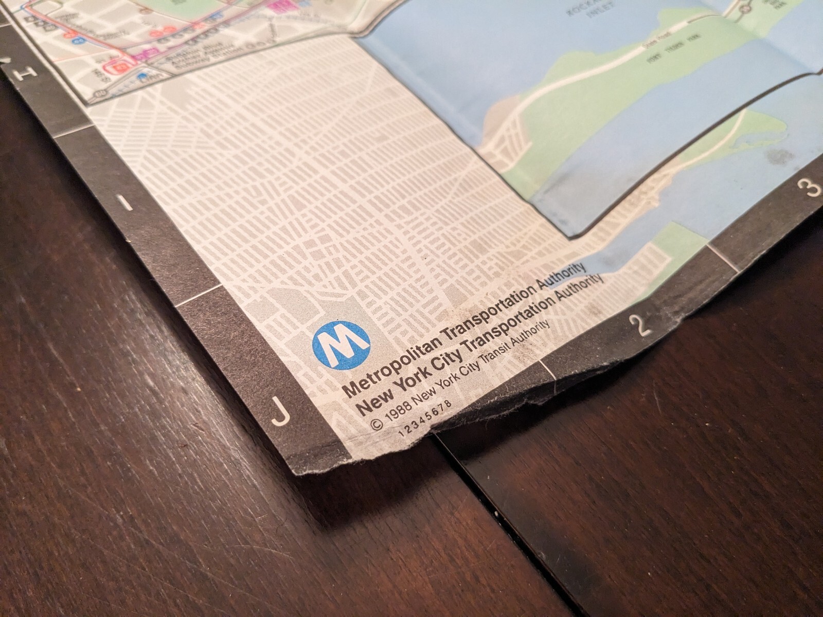 New York City Transit Queens Bus Map 1988