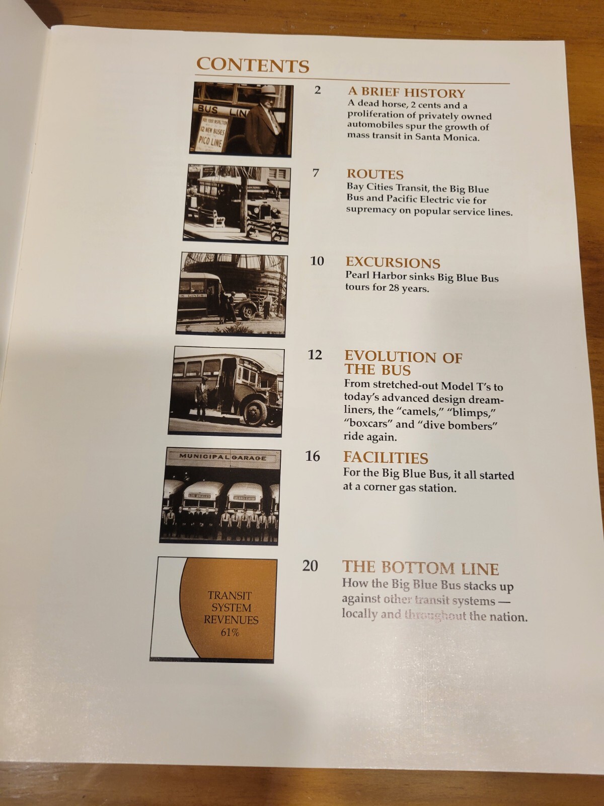 Santa Monica “Big Blue Bus” History Magazine – Transportation 1992