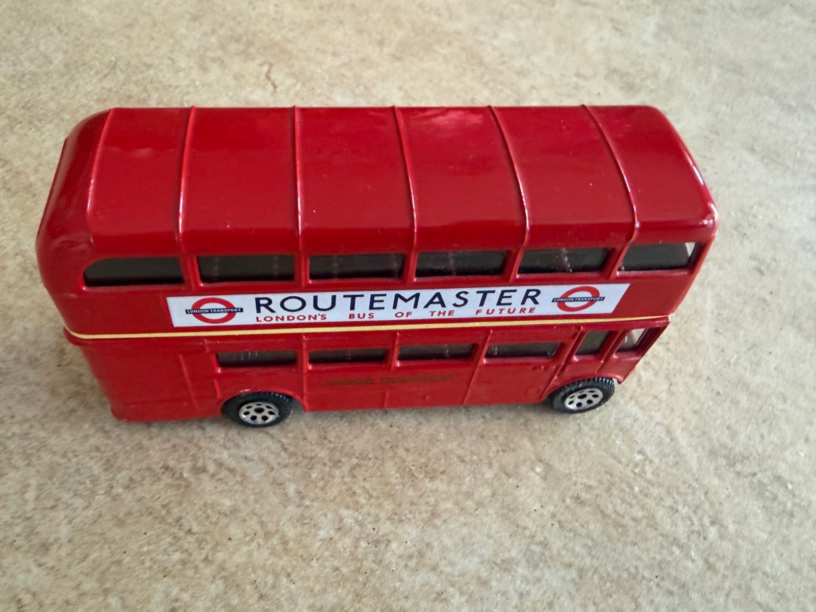 ROUTEMASTER London Bus of the Future Souvenir Red 5 Inch long