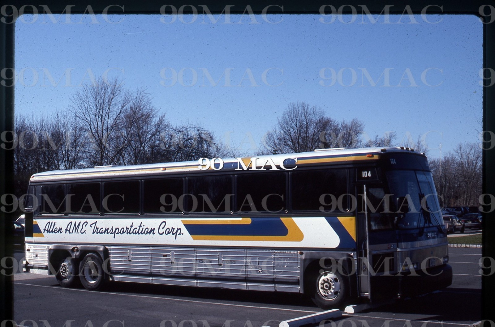 ALLEN A.M.E. TRANS CORP. Flemington (NJ). GM COACH #104. Original Slide 1995.