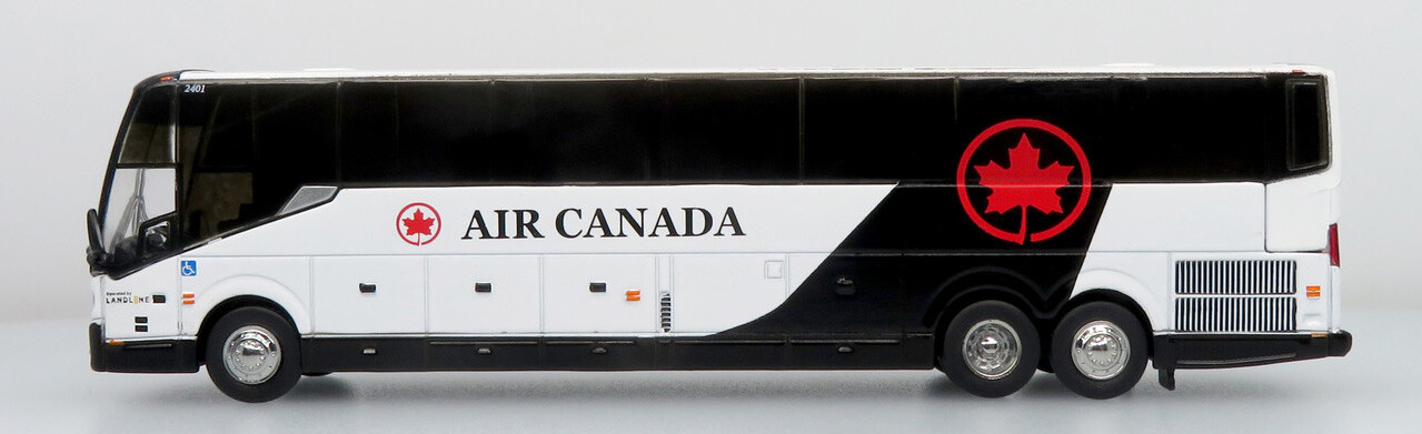 New! Prevost H345 Coach Bus Landline-Air Canada 1/87 Scale Iconic Replicas