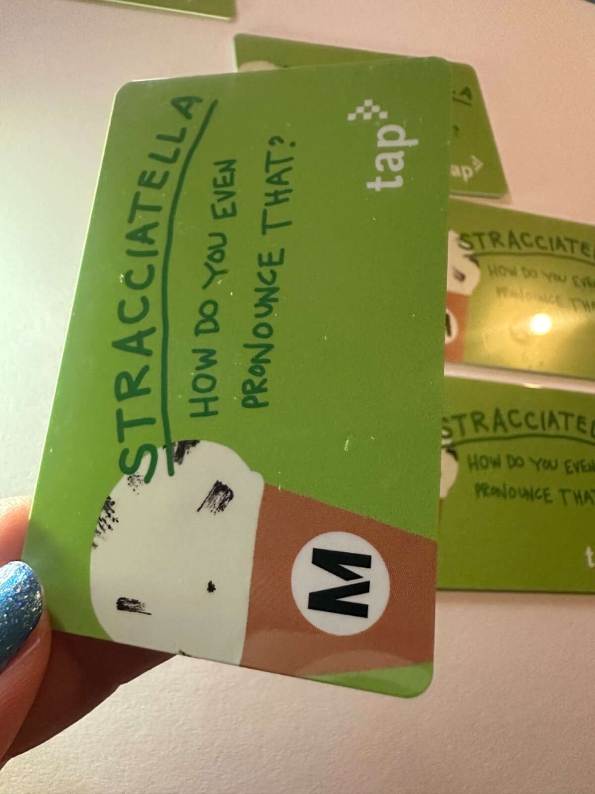 Metro TAP Stracciatella How do you even Subway Transit Limtd Edit NOT Loadable