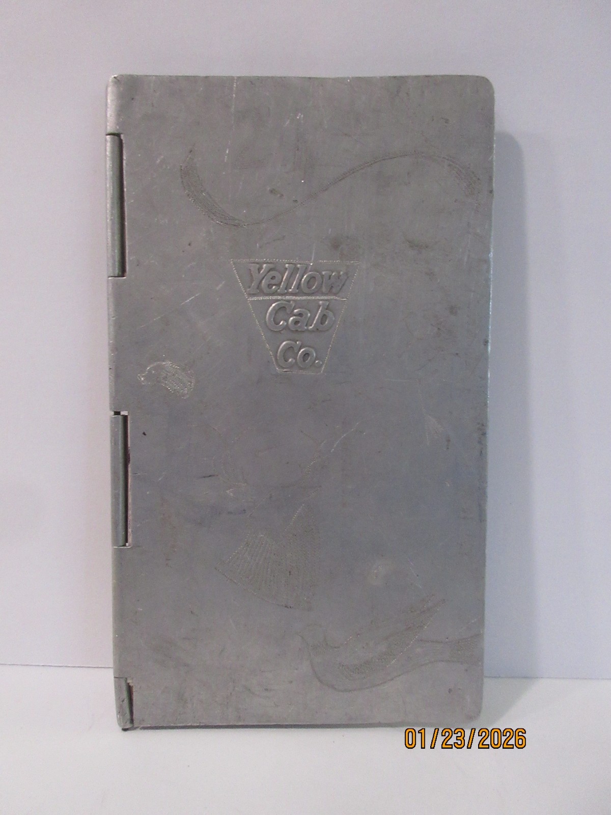 Vintage Yellow Cab Co. Rare Find! Aluminum Driver’s Report All Accidents Binder