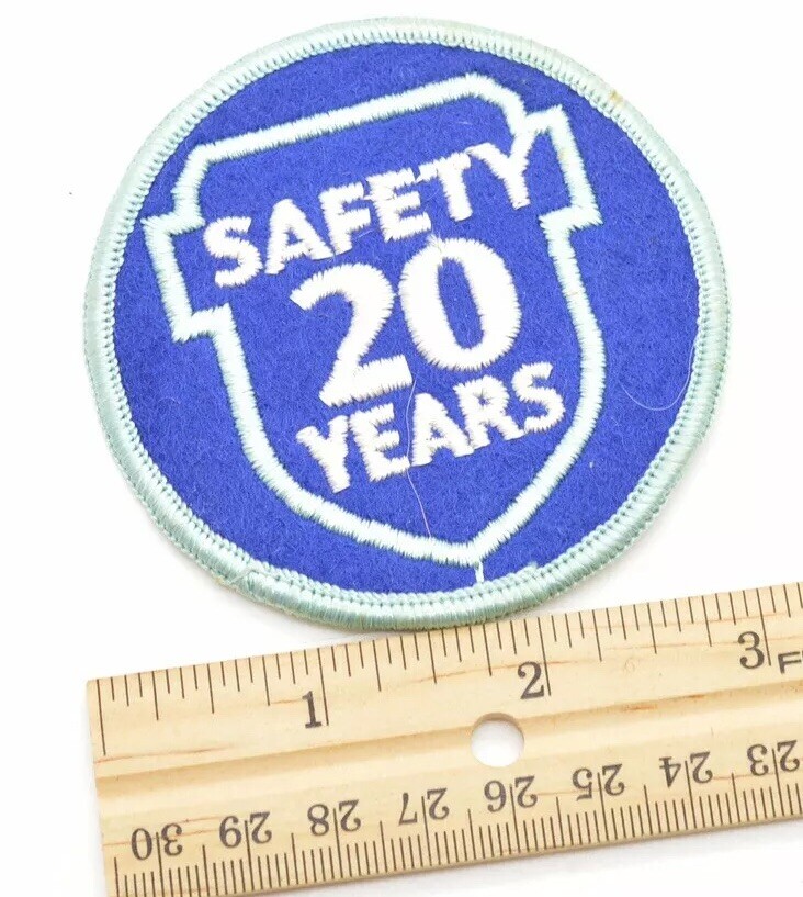 Texas Electric Railway Train Conductor 20 Years Safe Advertising Patch Uniformly