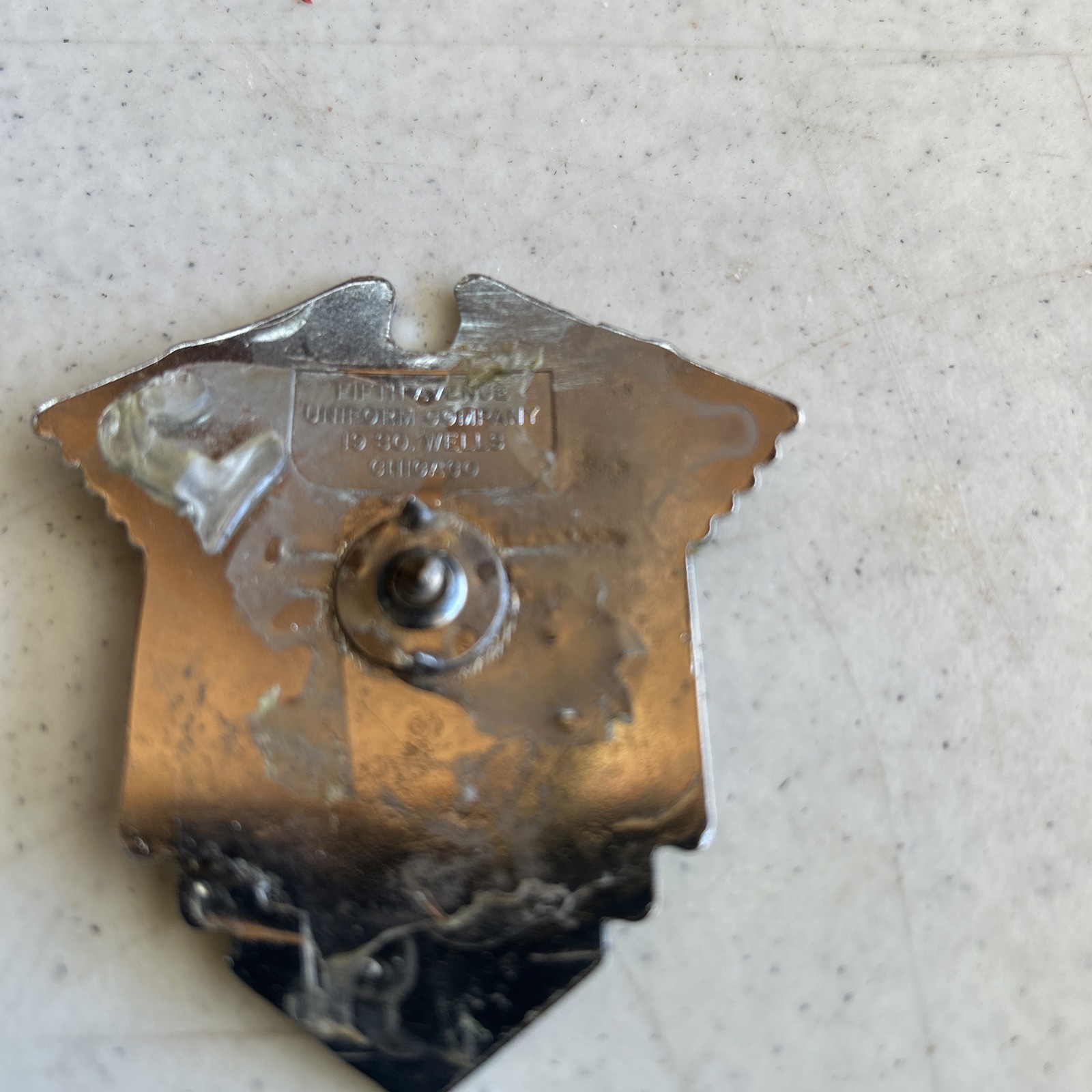 Vintage Yellow Cab Taxi Employee Cap Badge Broken Pin