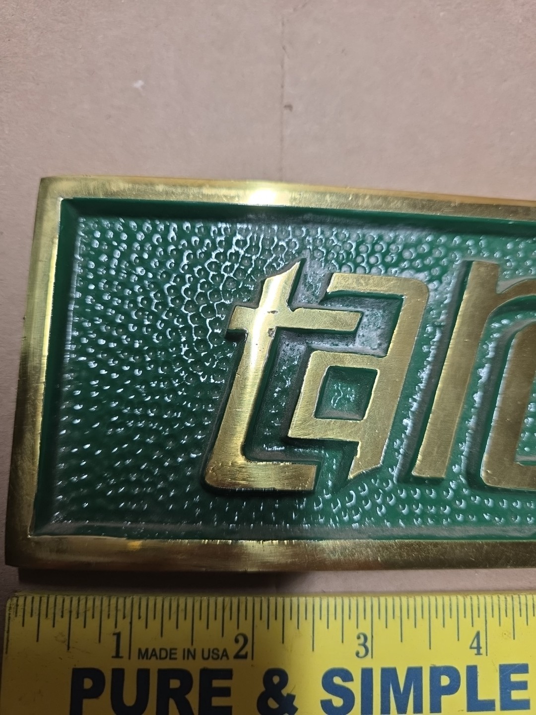 TRAC Transit Authority Trolley rides Bus Brass Plaque chance manufacturing