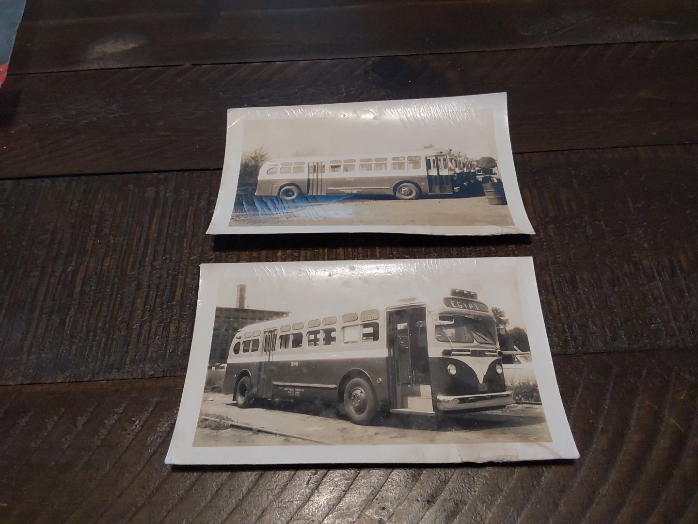 2 Lehigh Valley Transit Co 1950s Bus Photos Transportation Egypt PA