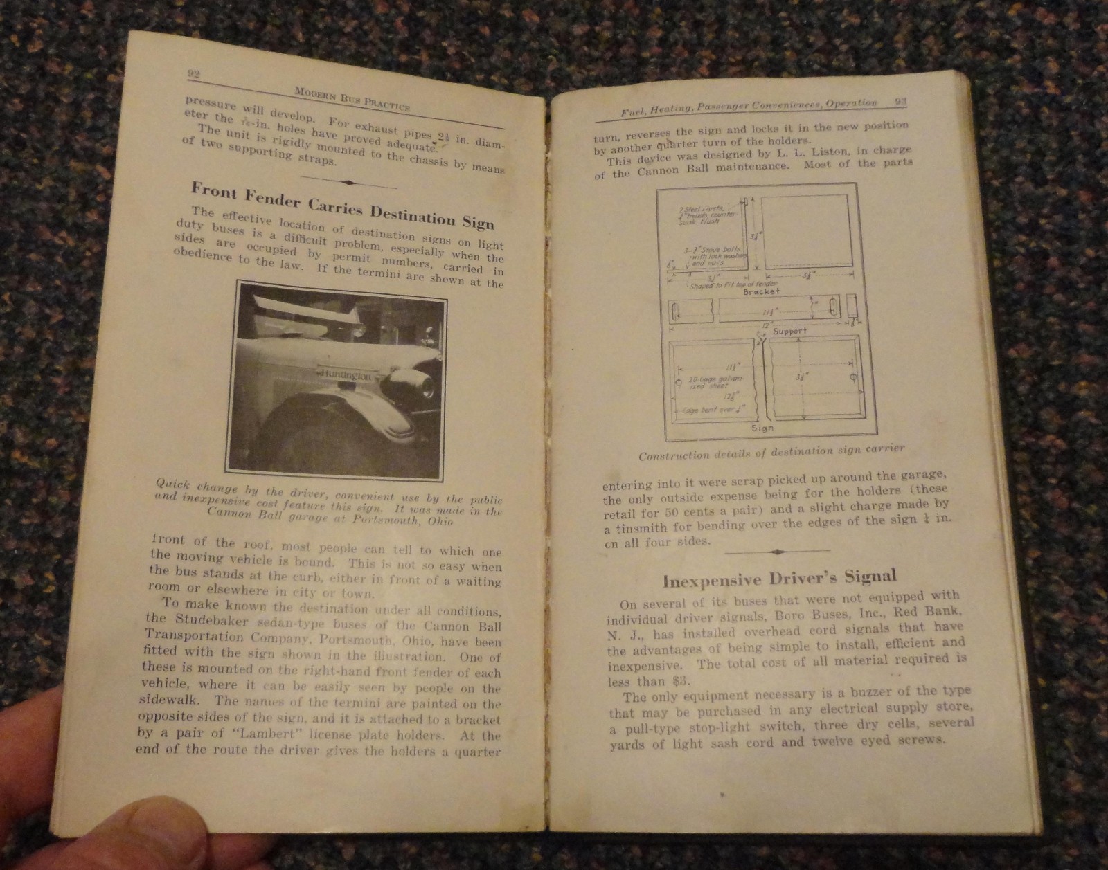 1927 Modern Bus Practice book – how to set up your own bus line