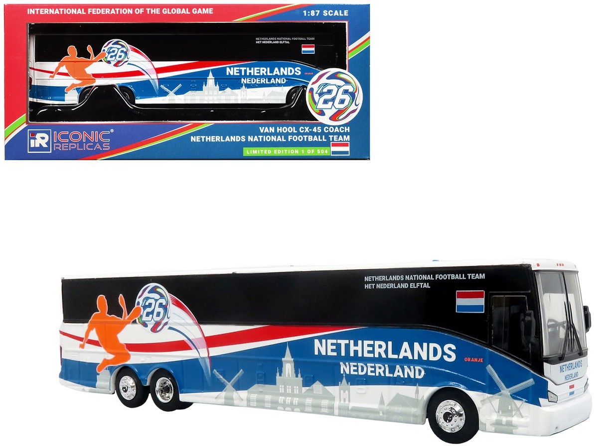 Iconic Replicas Diecast 1/87 Van Hool CX-45 Coach Bus Netherlands