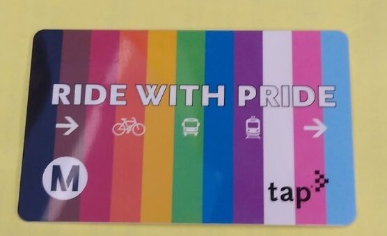 Los Angeles Metro Ride With Pride TAP Fare Card Bus Subway