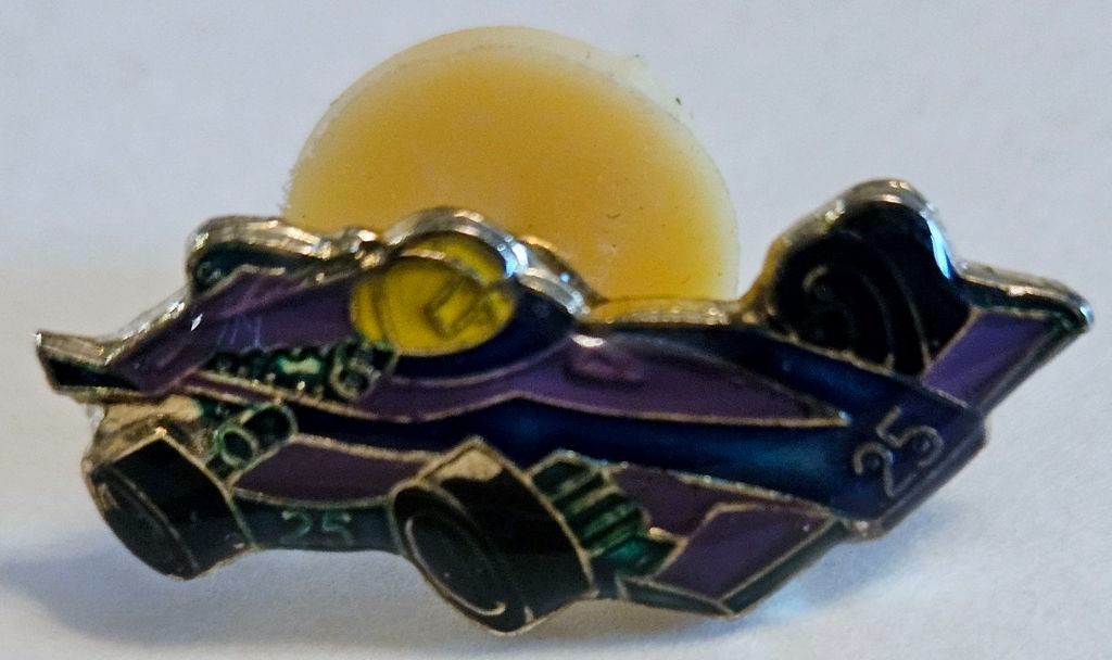 Vintage Racecar ~Enamel Lapel Hat Pin ~ 80’s