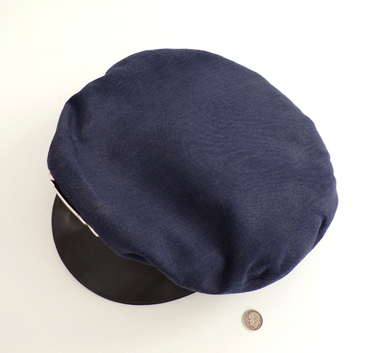 Vintage NATIONAL TRAILWAYS Bus Drivers’ HAT CAP Evergreen Line BADGE Original
