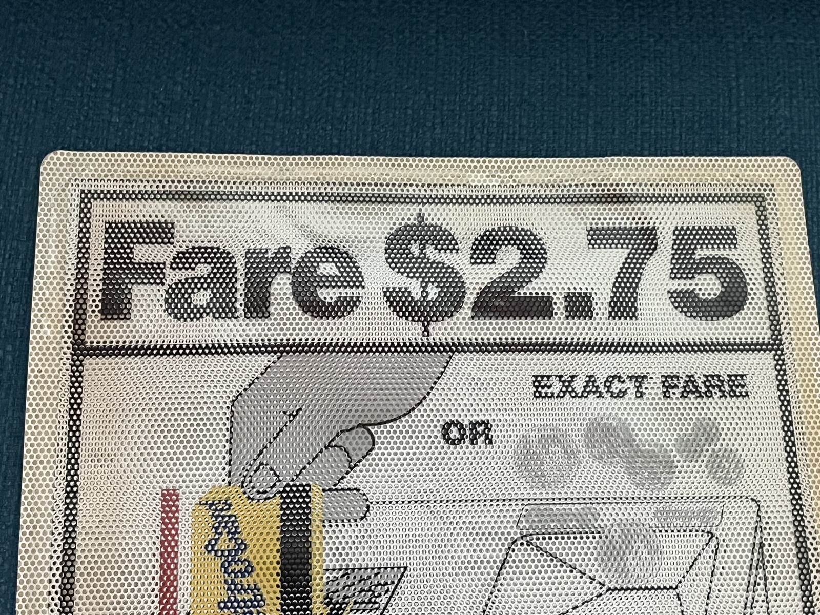 New York City Transit NYC Bus $2.75 Fare Window Sticker Decal 9.5 x 10 in