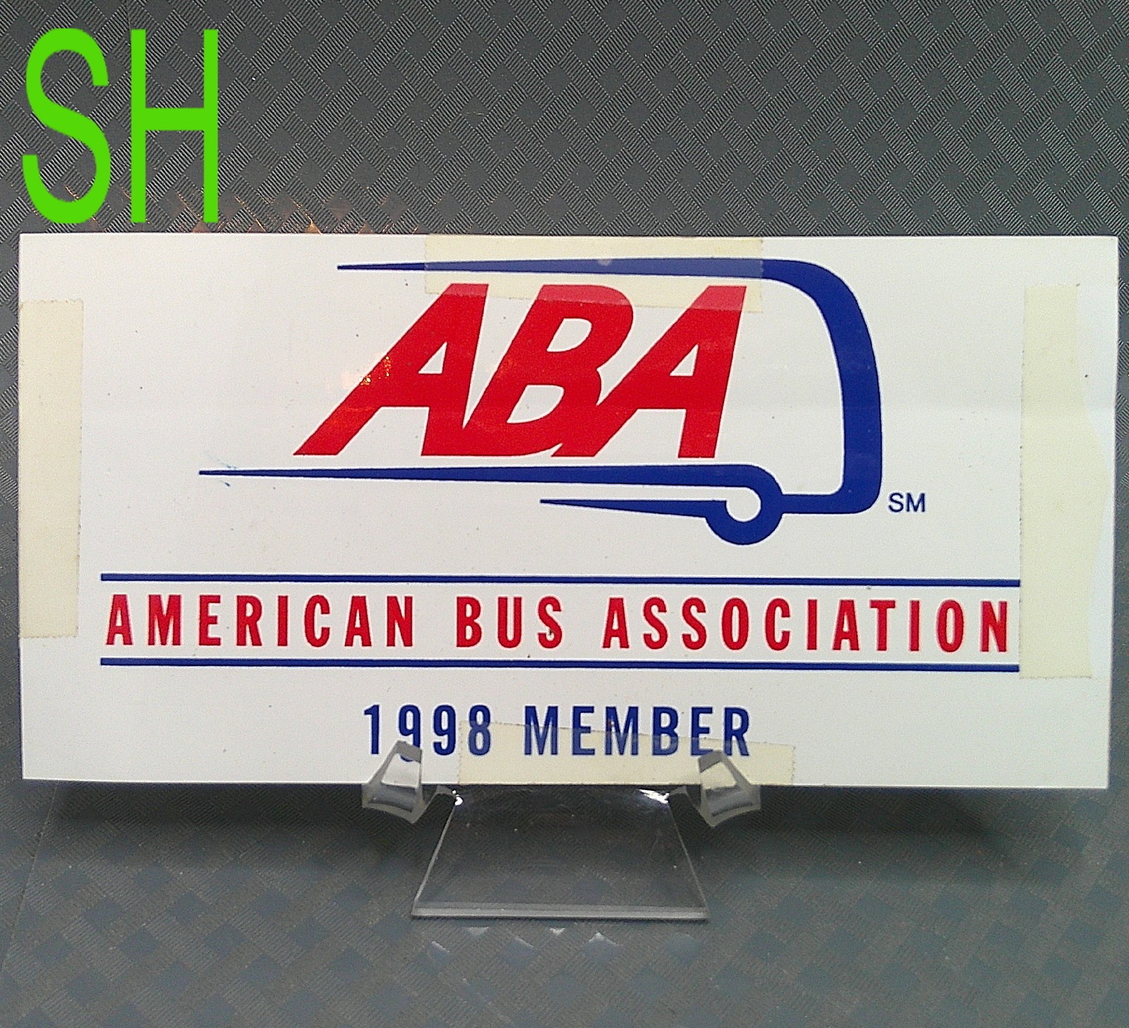 Vintage 1998 Member ABA American Bus Association Sticker Label Motorcoach Travel