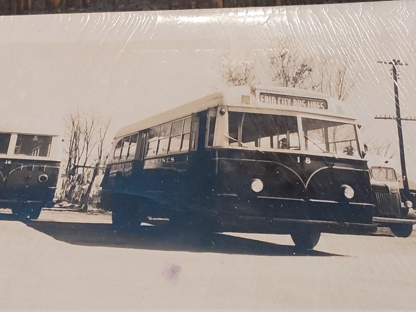 Enid City Bus Lines Enid OK 1950s Bus Photo Transportation