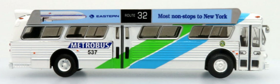 Lot Of 3 Iconic Replica Buses 1/87 Scale-RTS Dart, Eagle 10 Corp,Flxible Miami