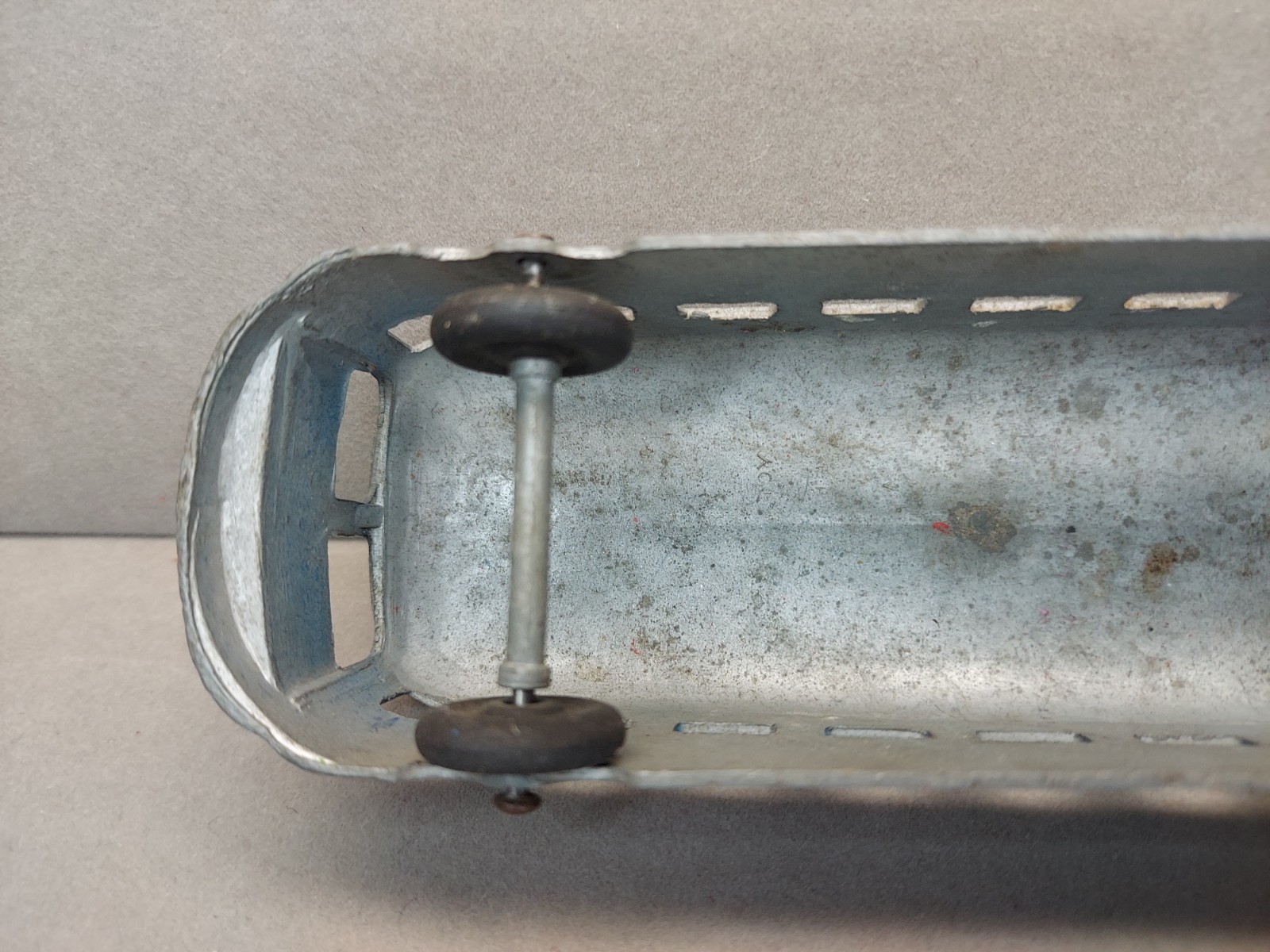 Vintage Greyhound Lines Bus Pressed Steel Toy Greyhound Bus Logo Advertising