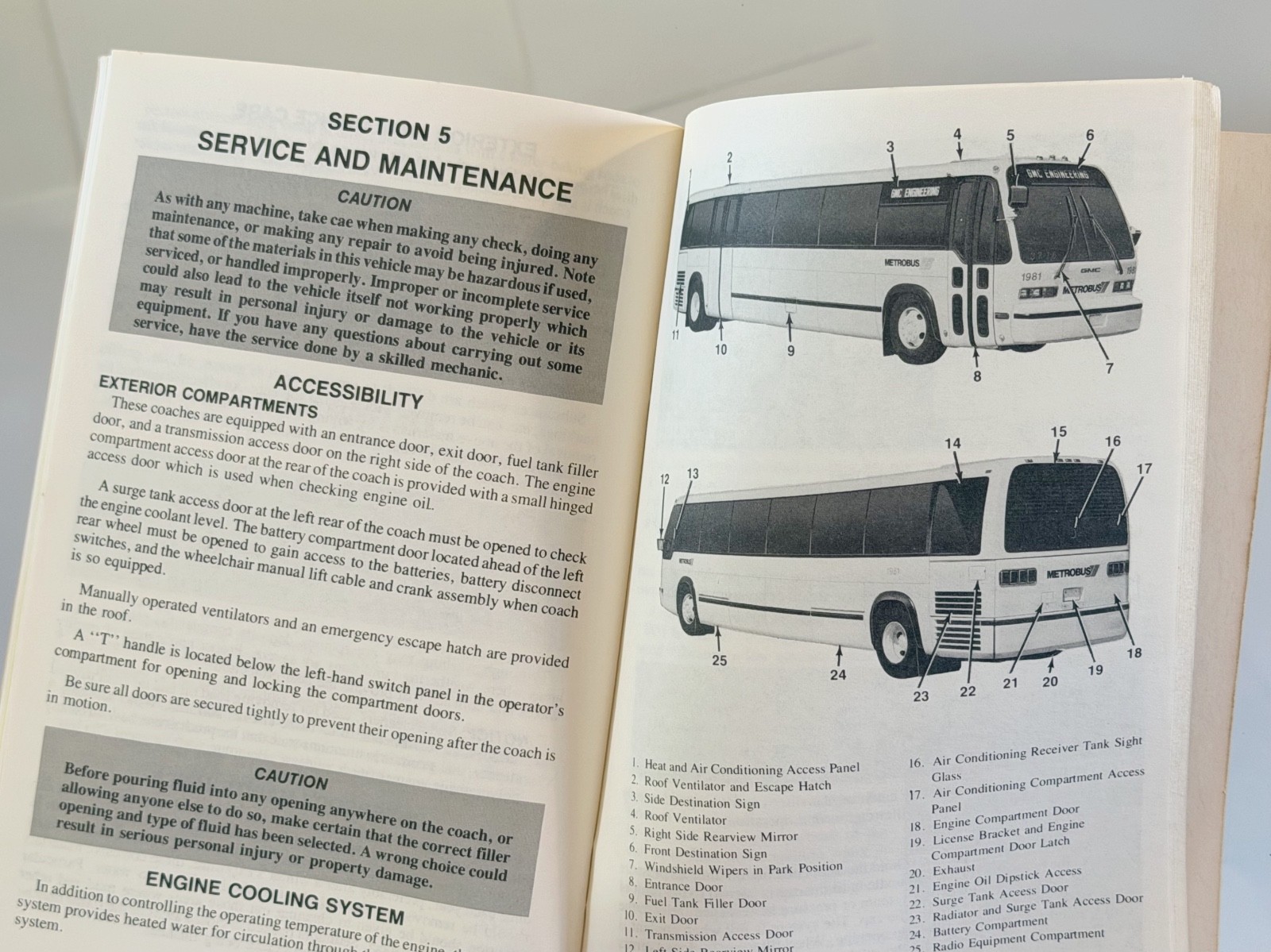 C-8122A GMC RTS Coach Operating Manual technical handbook drivers maintenance