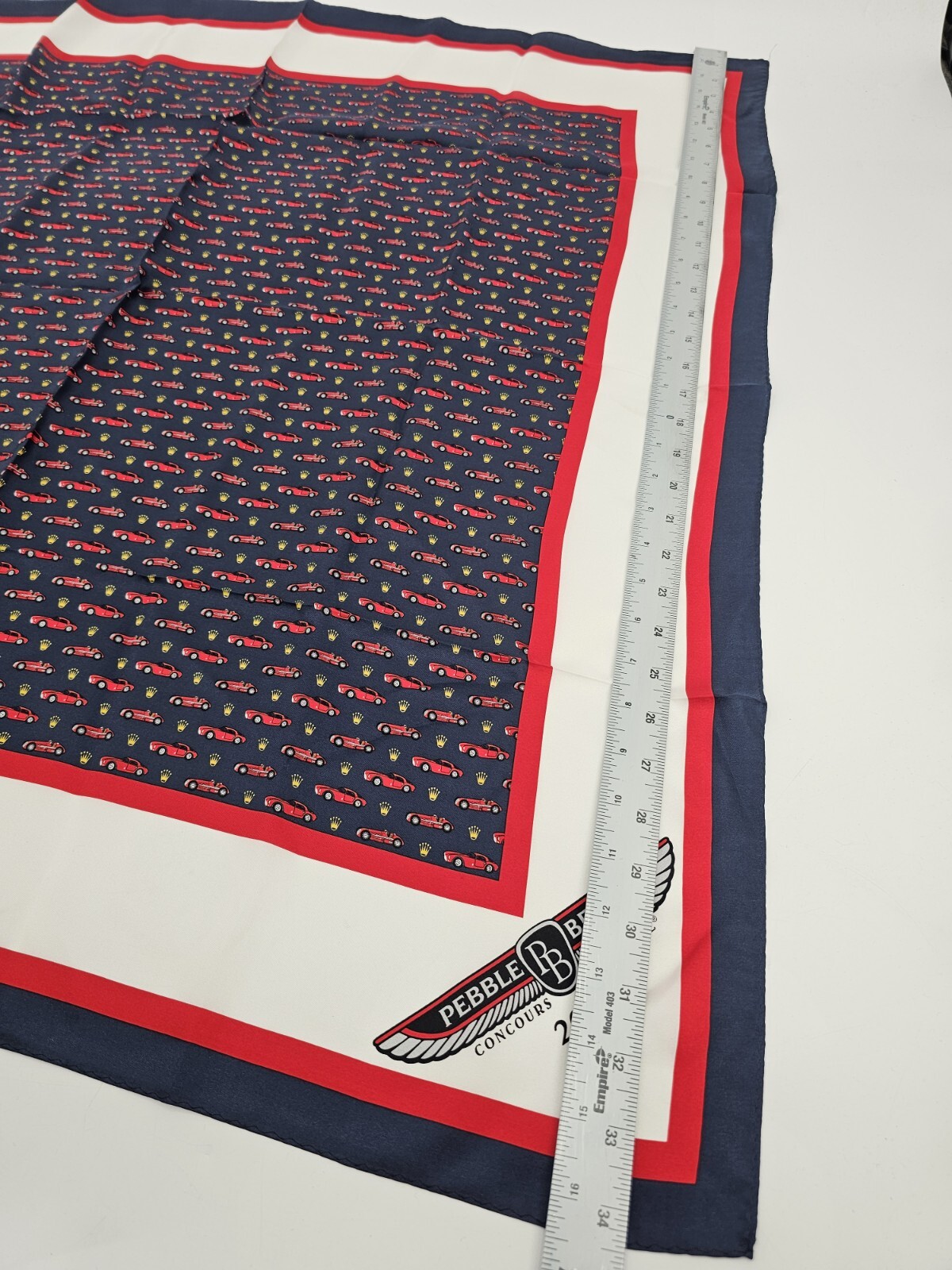 PEBBLE BEACH CONCOURS d’ELEGANCE 2014 CARS & ROLEX CROWNS SCARF