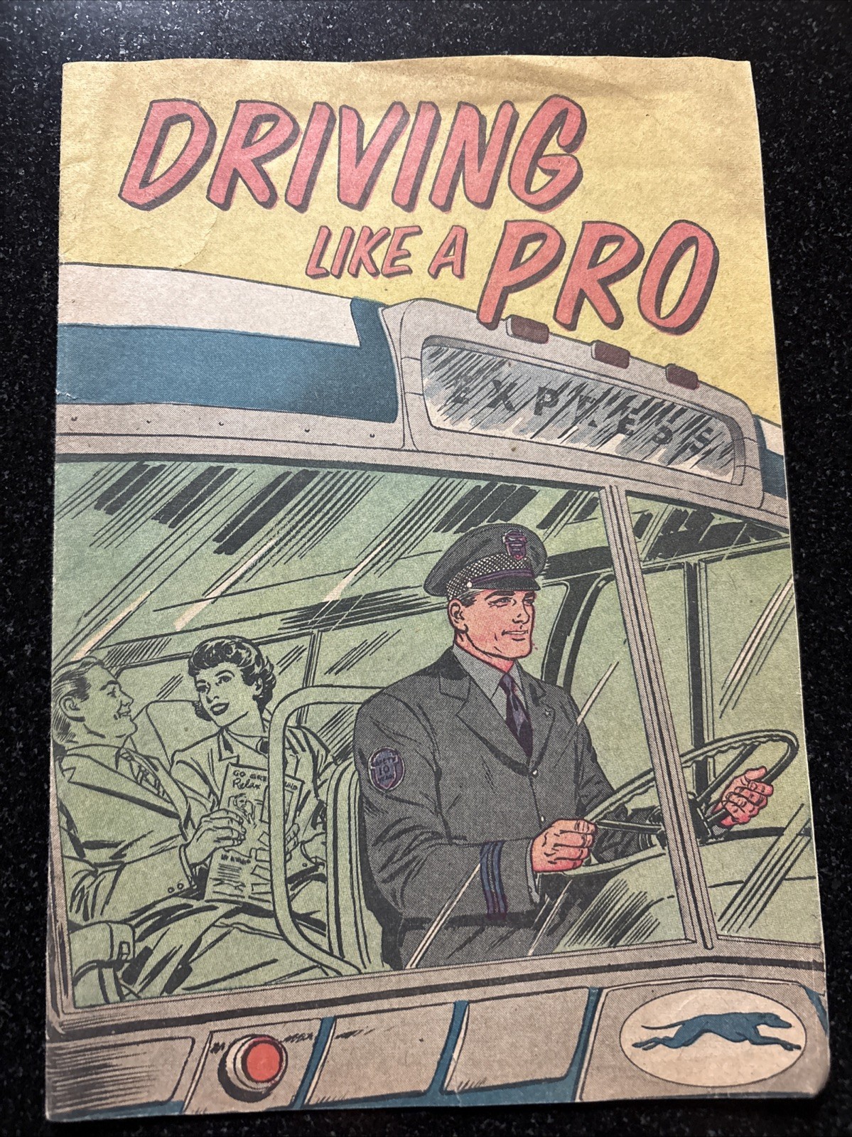 1958 Greyhound Bus Driver Comic Book – Safe Driving Promo VG