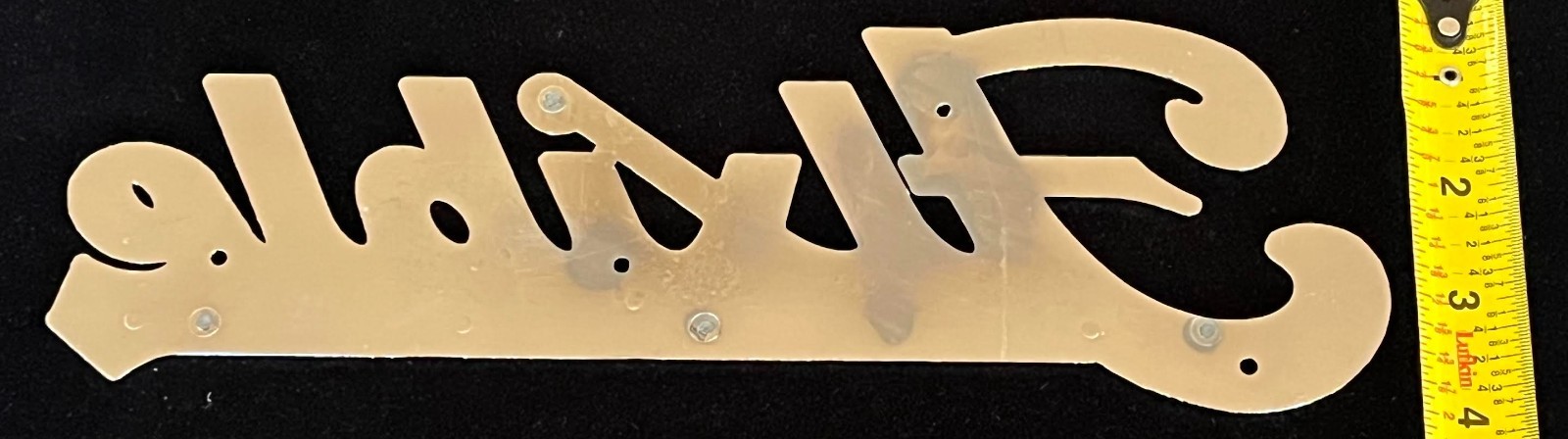 FLXIBLE BRAND NEW OLD STOCK PART BUS TRUCK SIGN EMBLEM VIA AC TRANSIT COLLECTION