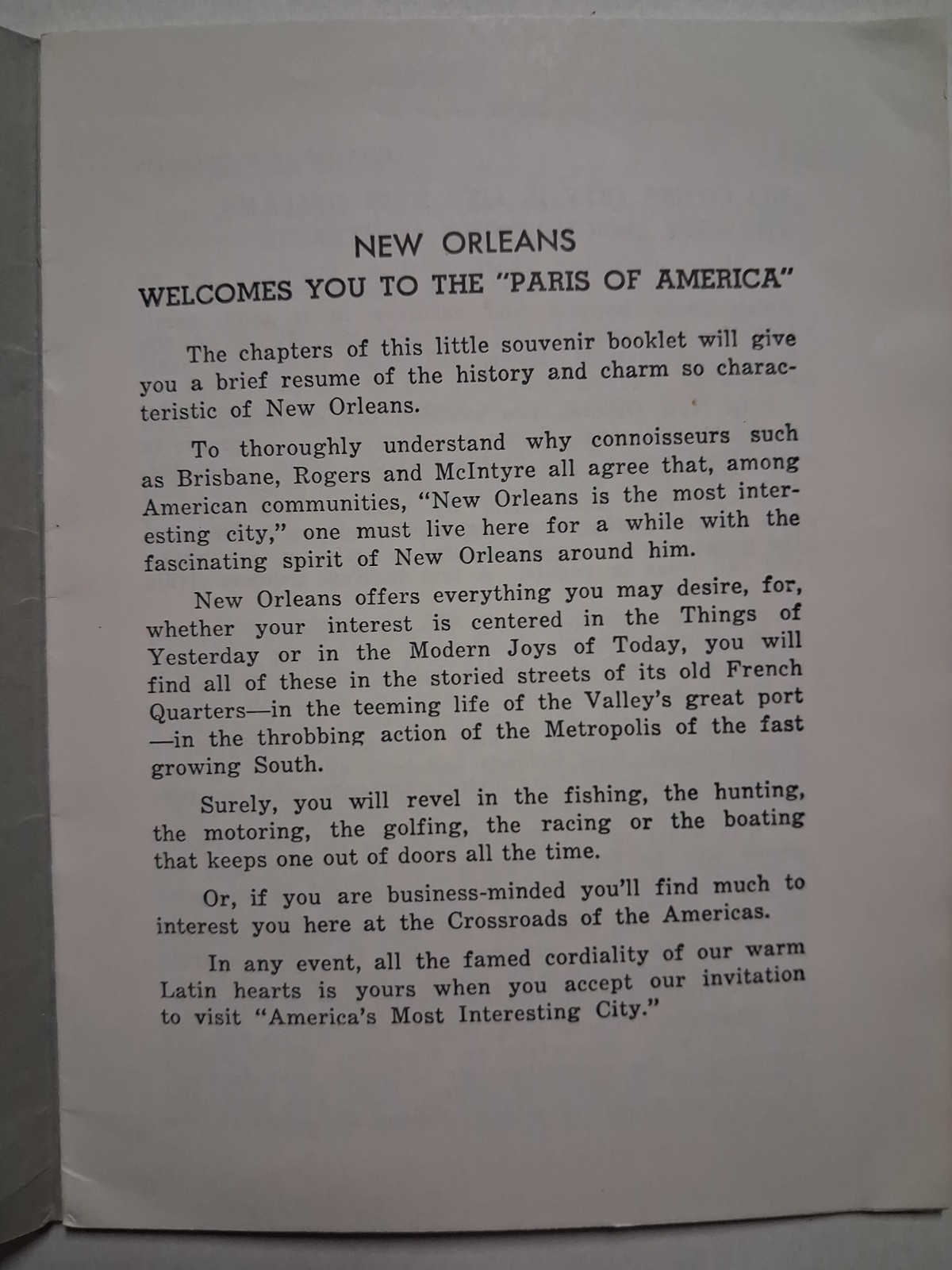 1940s GRAY LINE MOTOR TOURS Bus NEW ORLEANS Condensed HISTORY Transportation