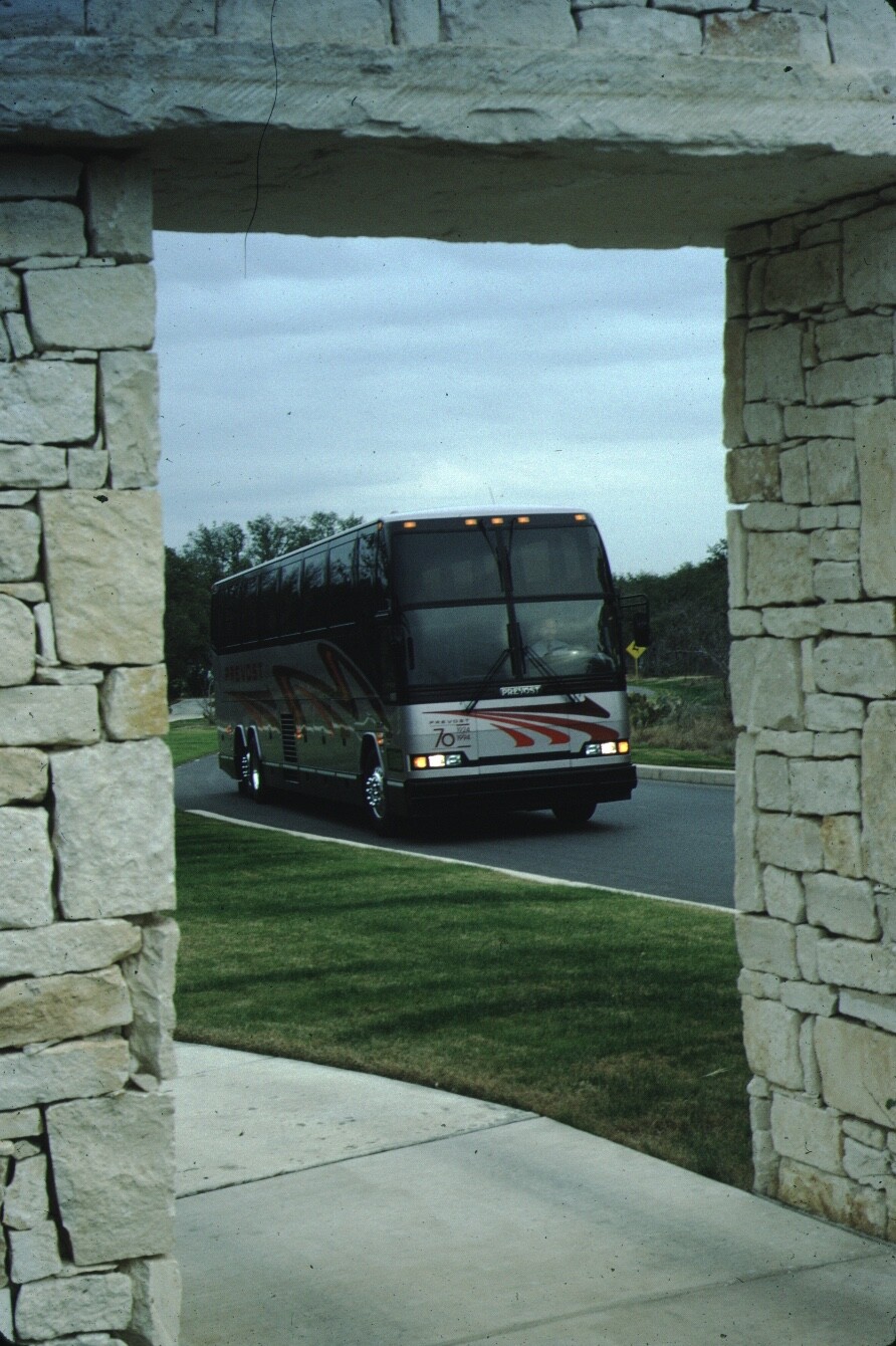 Prevost bus Kodachrome Original Kodak Slide