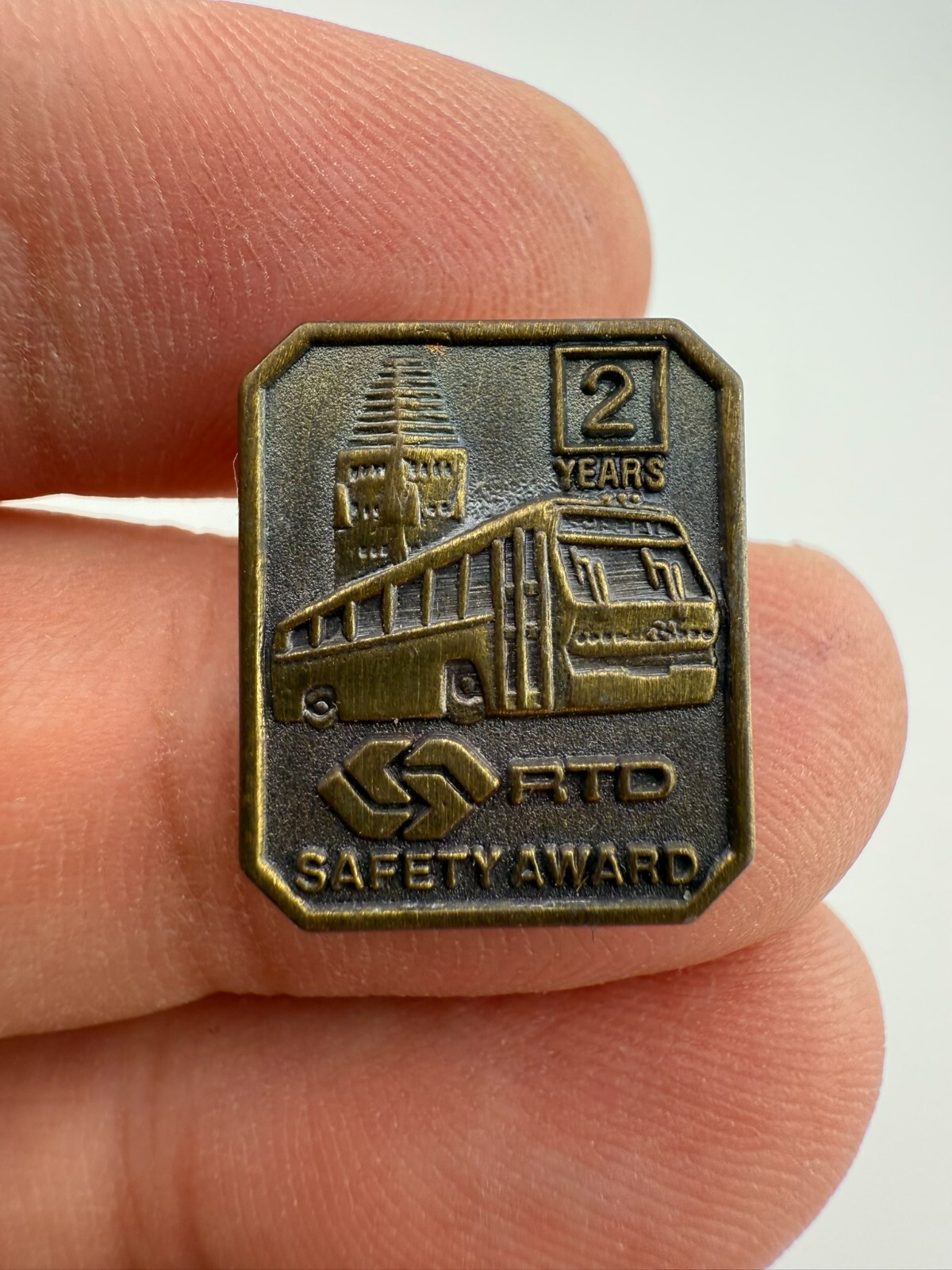 Vintage SCRTD Safety Award Pins – 1, 2, 3, + 4 Years – * See Full Description *
