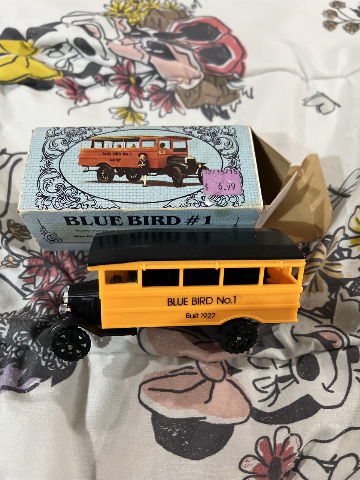 VTG Jimson 380 1927 Ford Model T Blue Bird No. 1 Plastic Scale Model School Bus