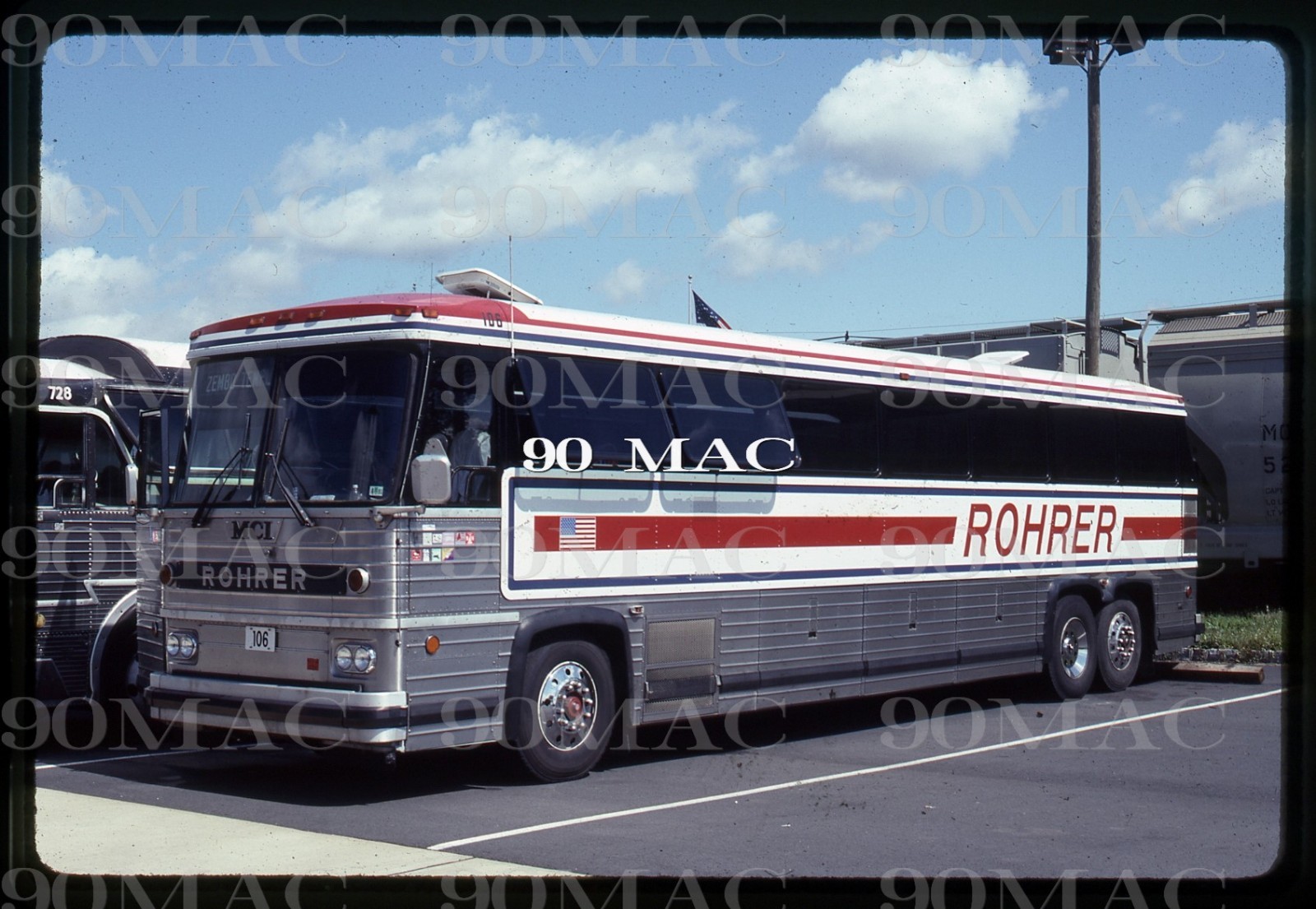 ROHRER. MCI COACH #106. Flemington (NJ). Original Slide 1990.