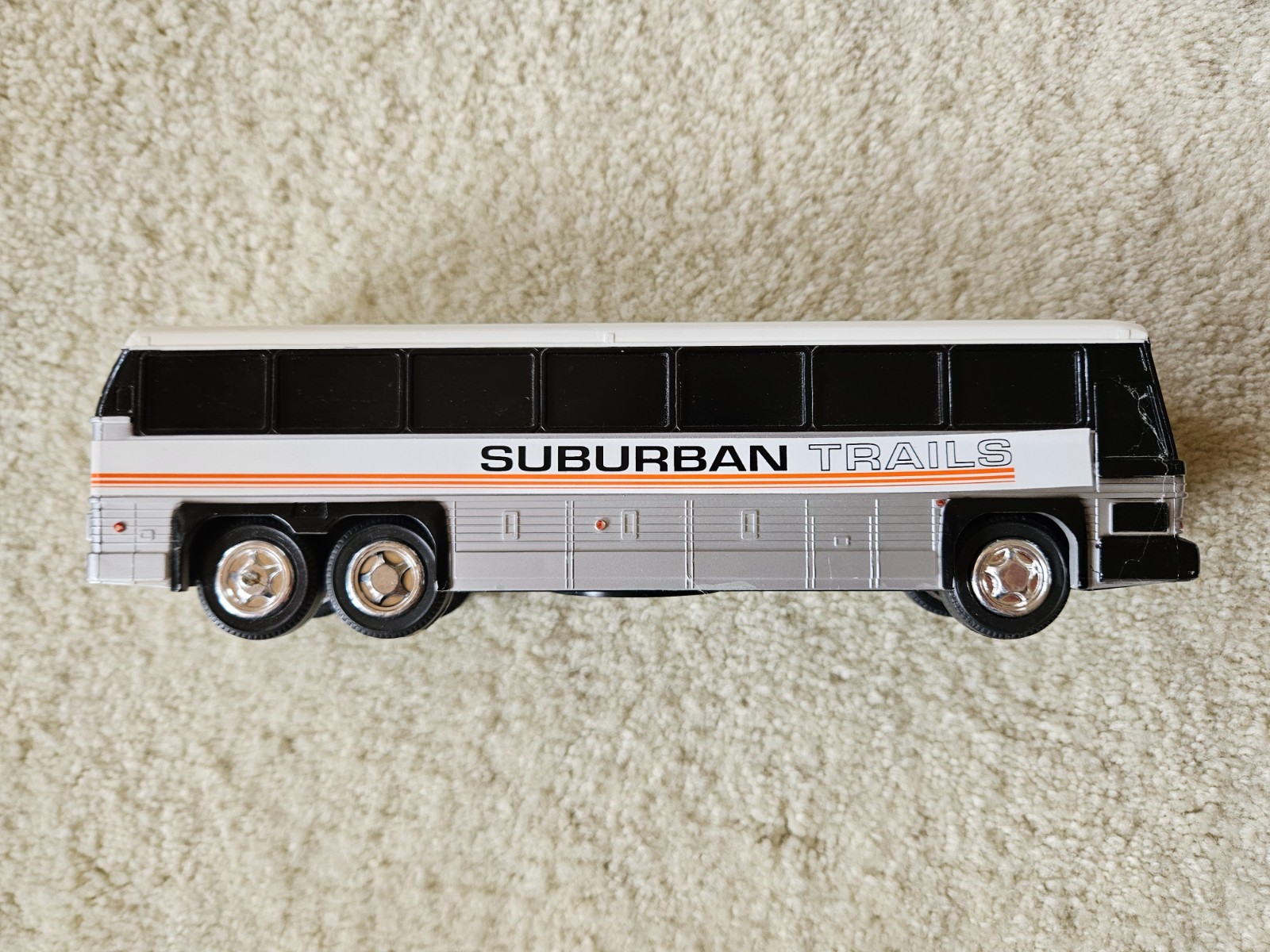 Vintage 1980s Jimson Suburban Transit Bus 10″ long Plastic Bank