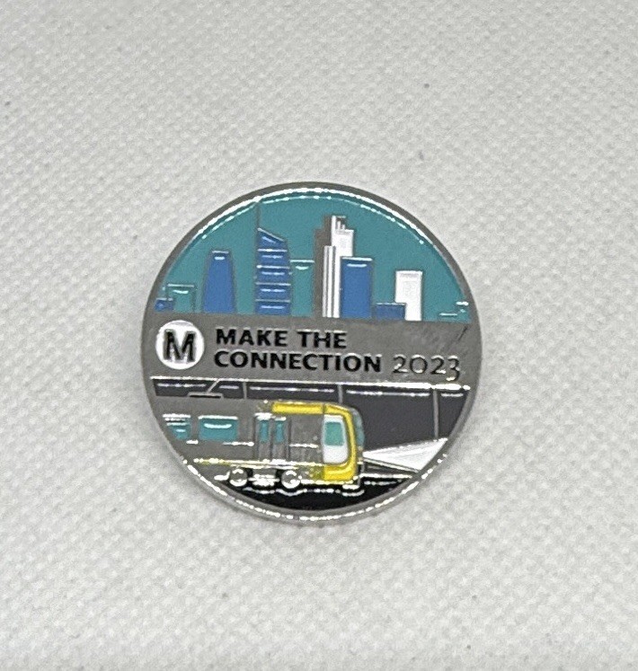 LA County Metro Rail 2023 Grand Opening Regional Connector Lapel Pin