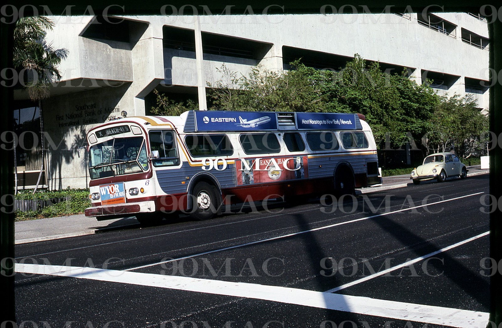 MIAMI-DADE TRANSIT. FLXIBLE BUS #6. Loudonville (OH). Original Slide 1981.