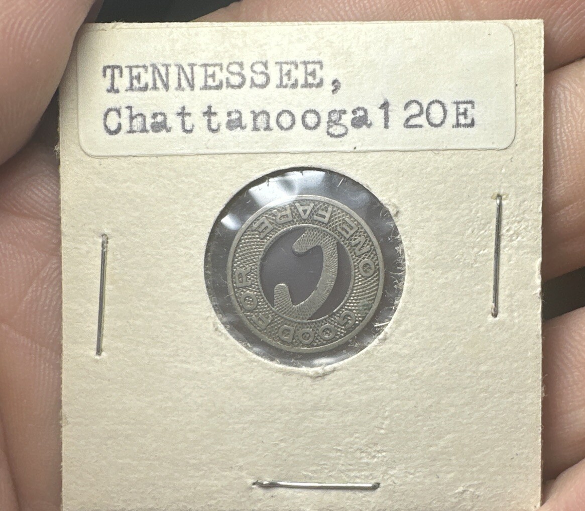 VERY RARE SOUTHERN COACH LINES TRANSIT TOKEN ~ CHATTANOOGA TENNESSEE LOT OF (6)