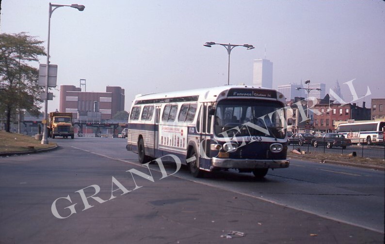 ORIGINAL 1984 NYCTA NEW YORK CITY BUS SLIDE #6933 BQE TUNNEL BROOKLYN NY TA