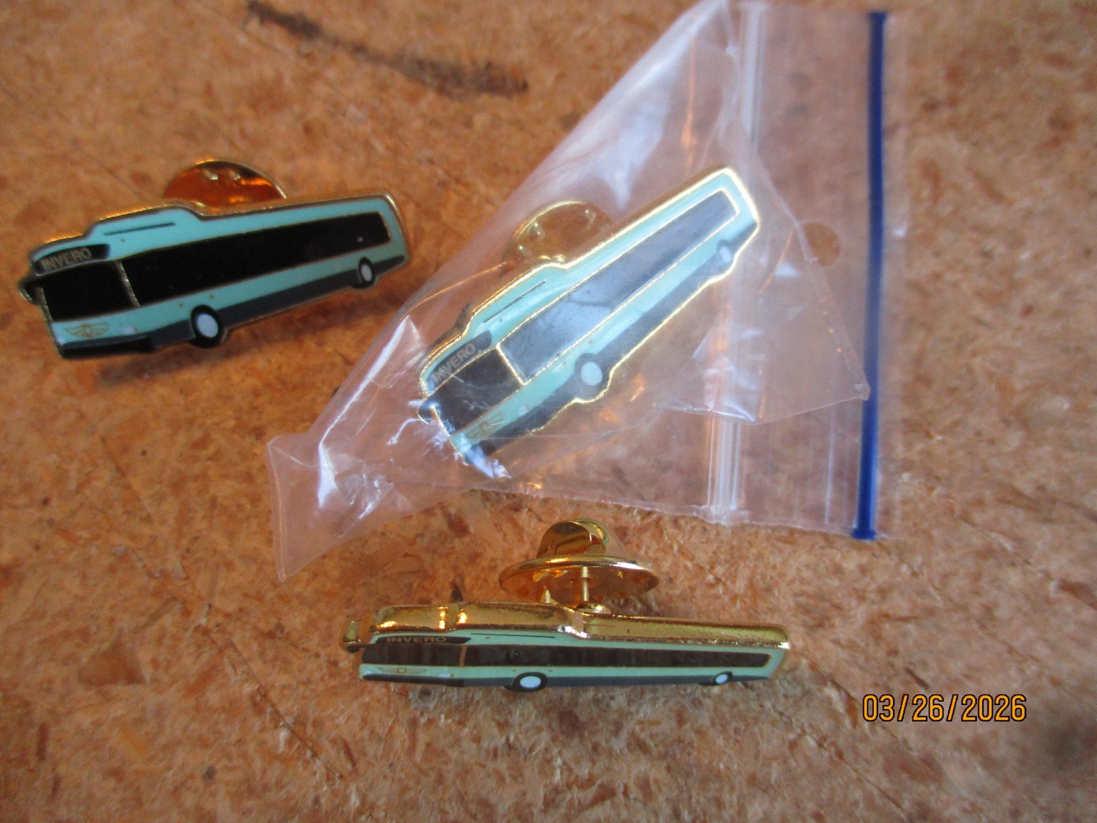 OLD NEW FLYER CANADA BUS PINS INVERO PINBACK VINTAGE x 3