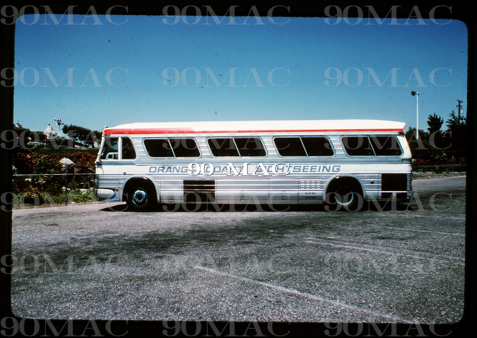 ORANGE COAST. GM COACH BUS #1524. Universal City (CA). Original Slide 1978.