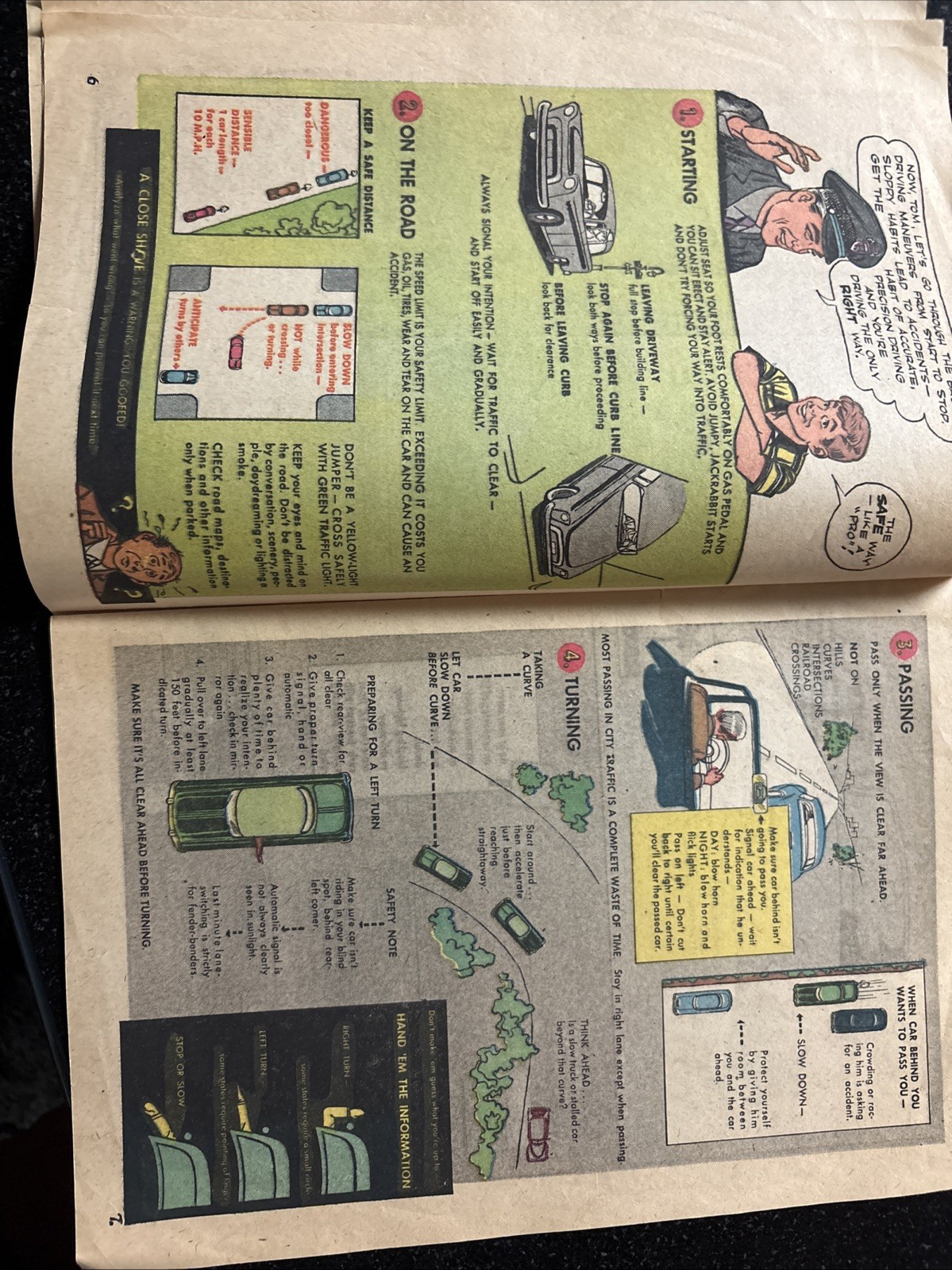 1958 Greyhound Bus Driver Comic Book – Safe Driving Promo VG