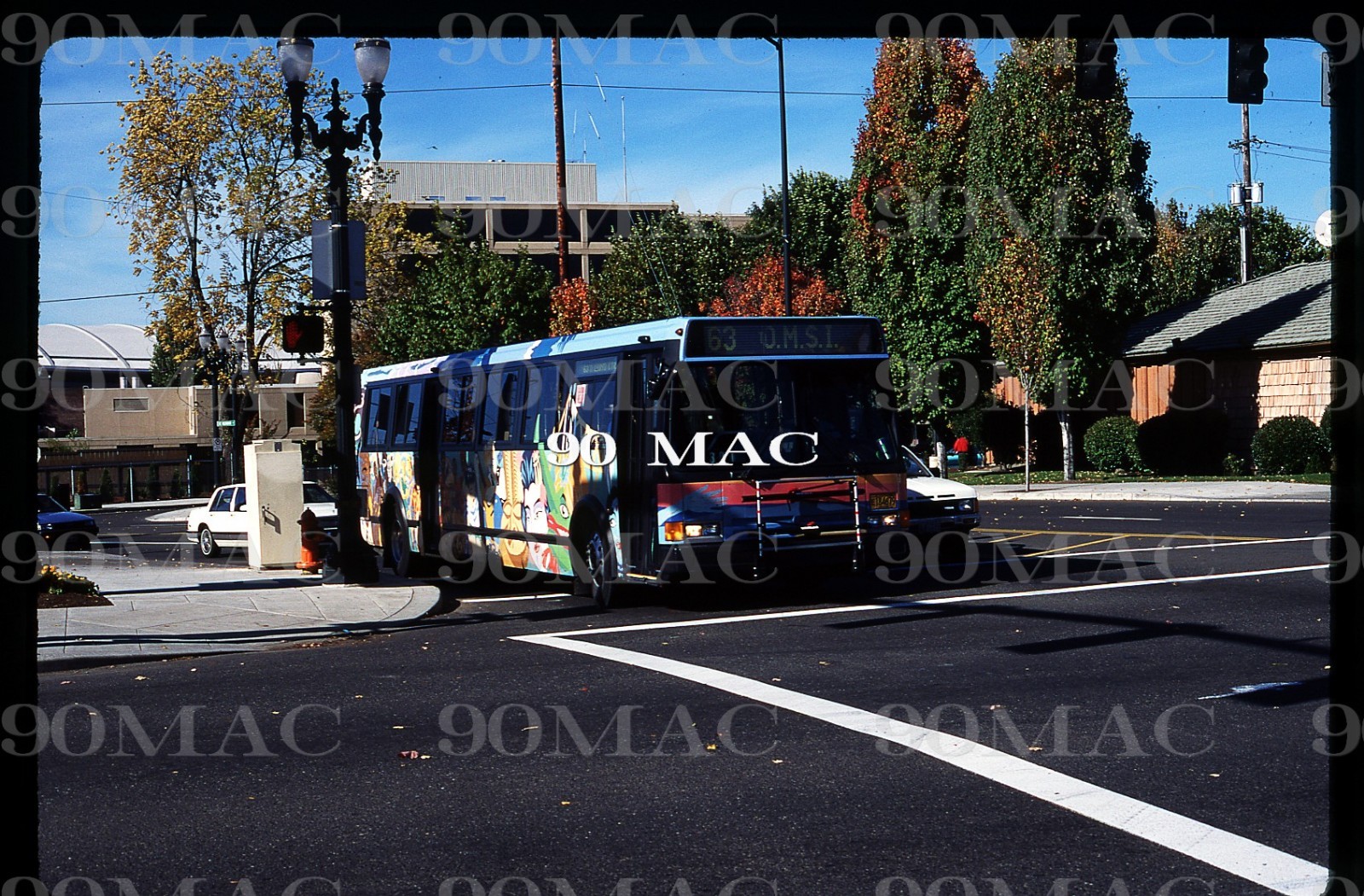 TRI-MET. FLXIBLE METRO BUS. Portland (OR). Original Slide 1995.