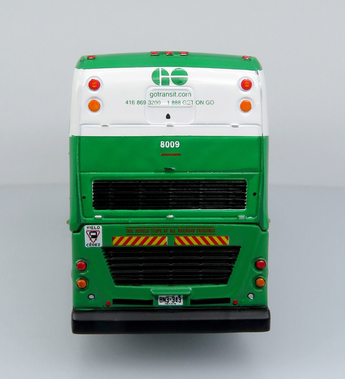 New Alexander Dennis Double Decker GO Transit Canada 1/87 Scale Iconic Replicas