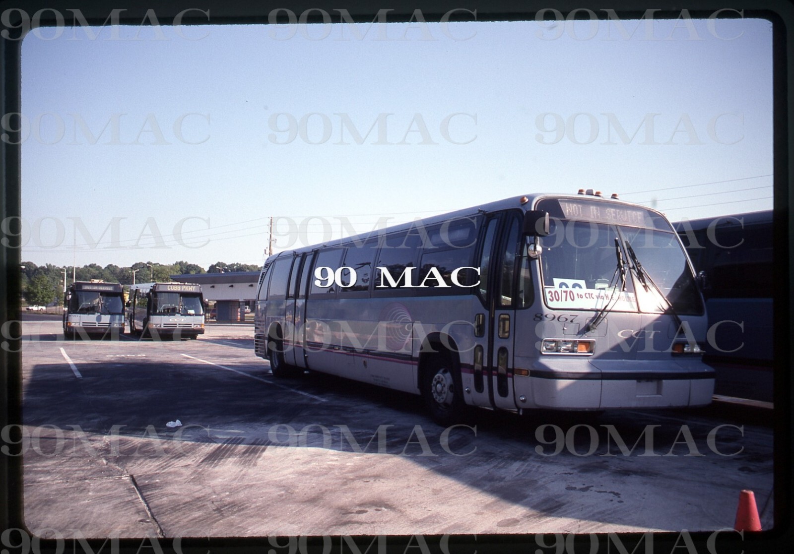 COBB COMMUNITY TRANSIT. GM RTS BUS #8967. Marietta (GA). Original Slide 1995.(B)