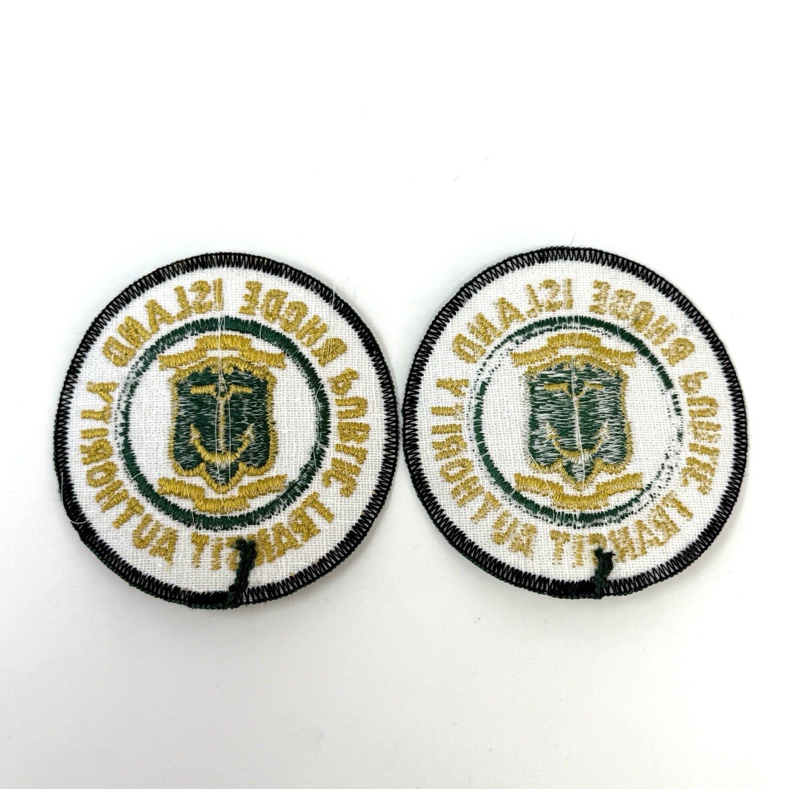 Lot of 2 Vintage Rhode Island Public Transit Authority Patches New Old Stock NOS