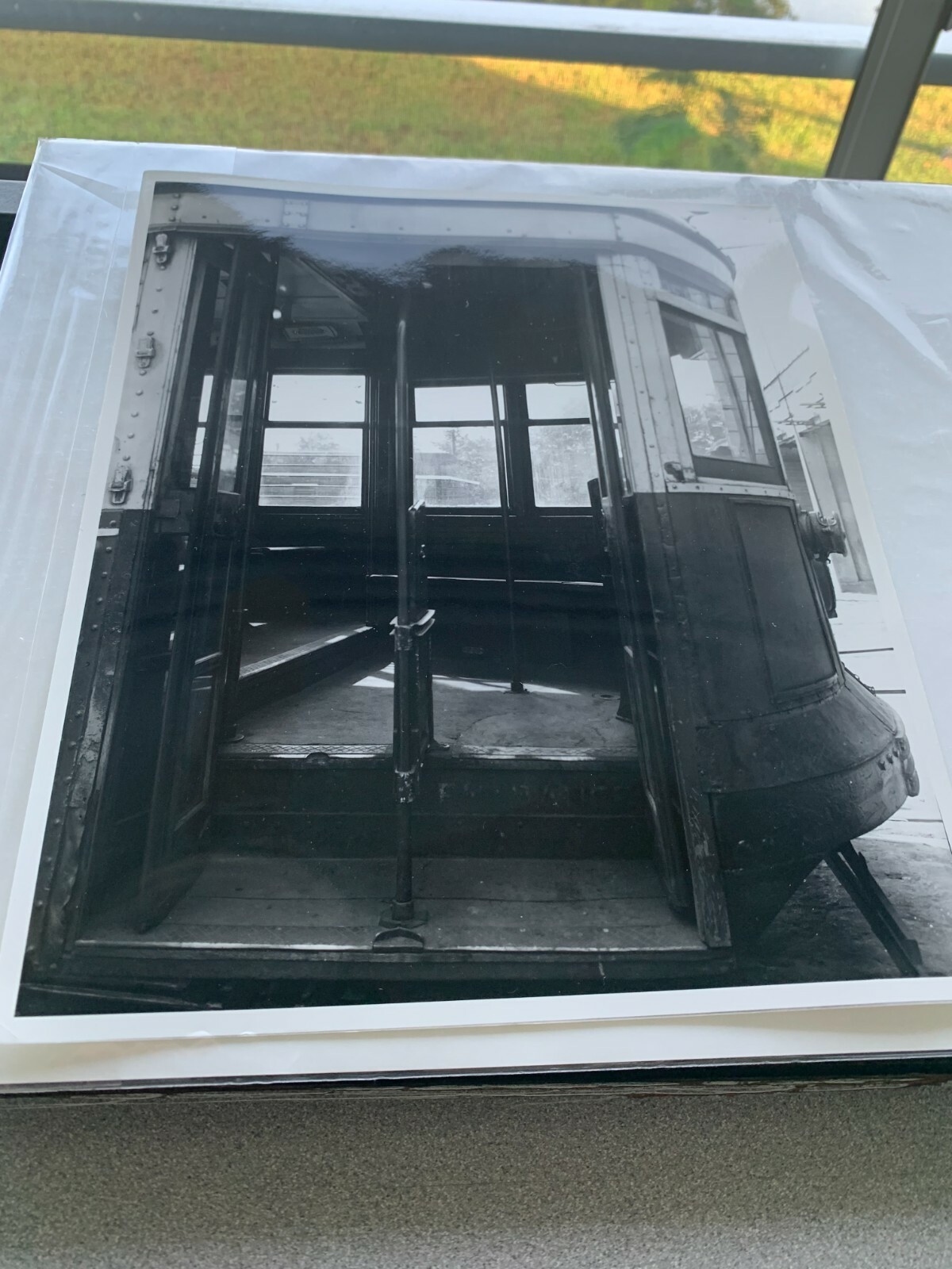 8X10 NYCTA NY NYC TROLLEY VINTAGE COLLECTIBLE BLACK WHITE PHOTOGRAPH FRONT DOOR