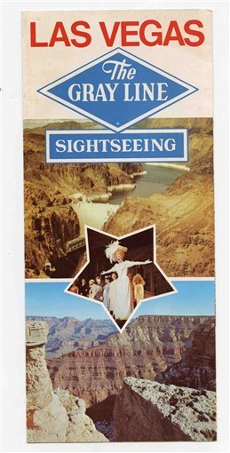 The Gray Line Las Vegas Nevada Sightseeing Tours Brochure 1975
