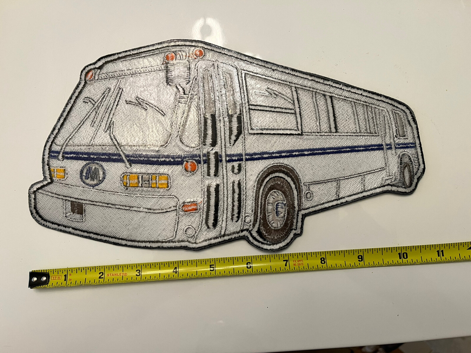 MTA NYCT Obsolete LARGE 11X6 RTS Bus Patch.With Iron On Backing.