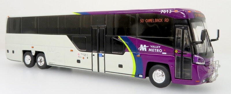 Iconic Replicas 1:87 MCI D45 CRT LE Coach: Phoenix – Vally Metro Transit System