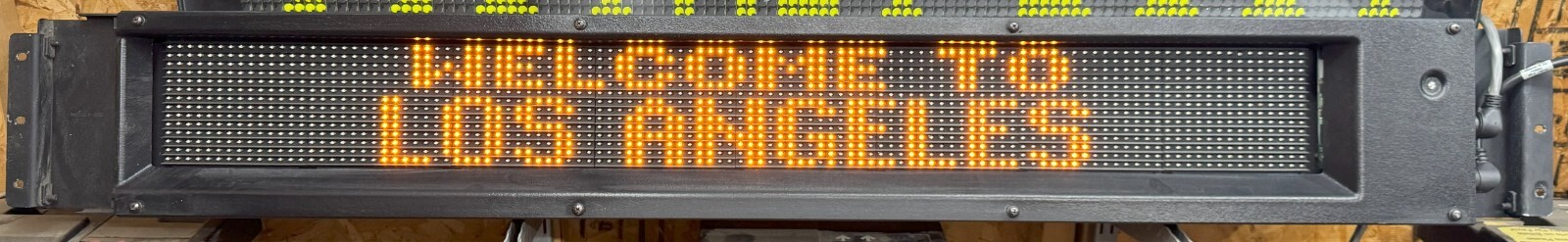 Used 2009 Lumintaor Horizon Transit Bus Amber 14×112 LED Side Destination Sign